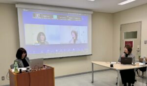 グローバルビジネス学会で小西美穂さんと討論