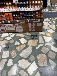 天然石の床